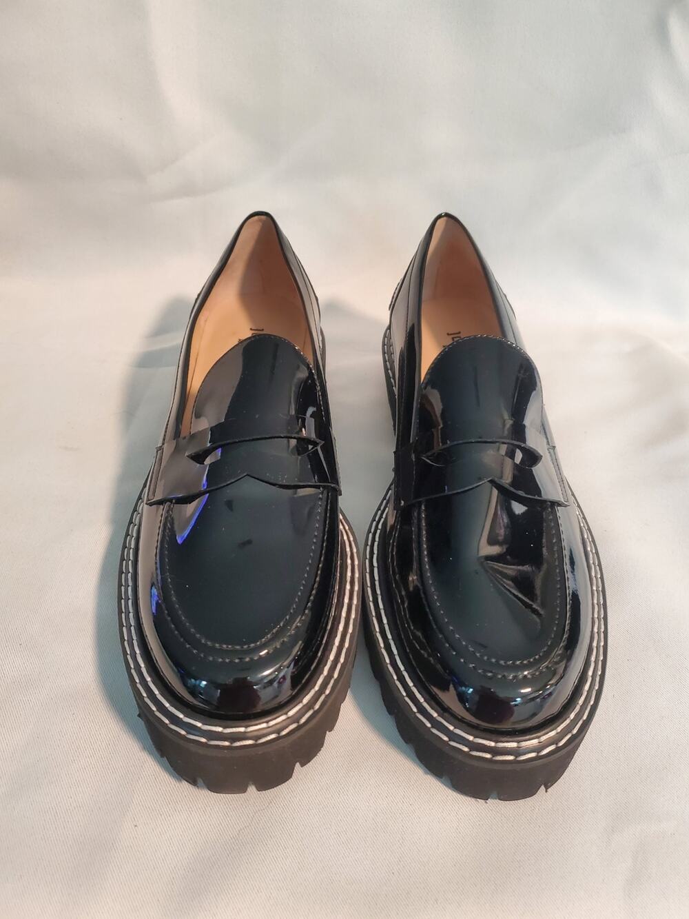 Jon Josef Black Penny Loafers size 10.s68